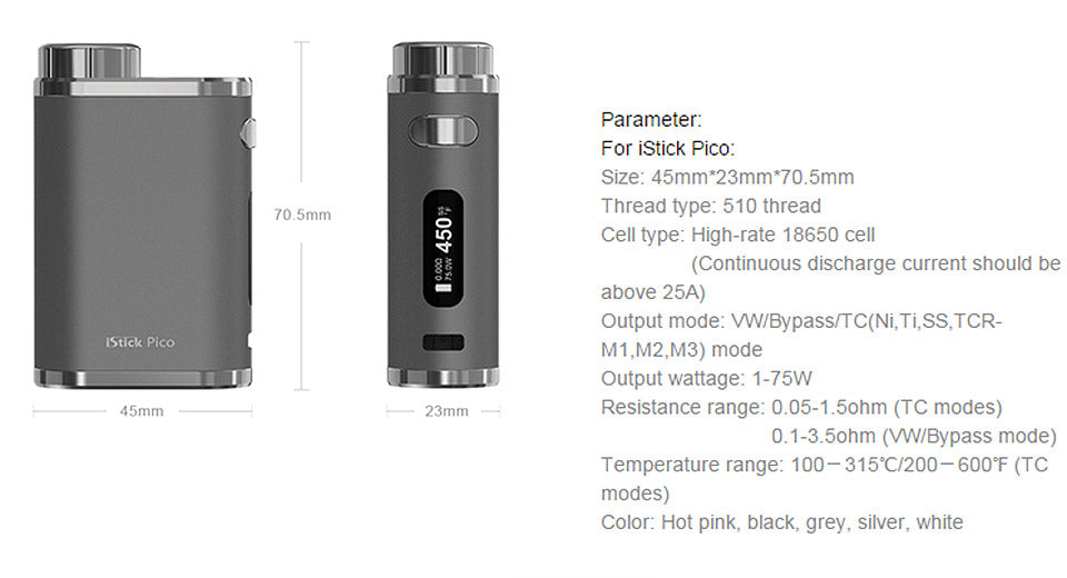 Eleaf iStick Pico RESIN Kit Vapers Maputo Eleaf iStick Pico RESIN Kit Vapers Maputo