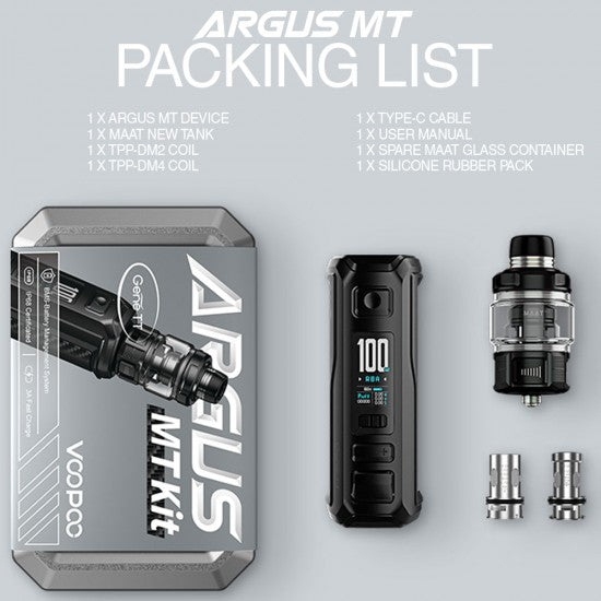 VOOPOO ARGUS XT 100W STARTER KIT Vapers Maputo VOOPOO ARGUS XT 100W STARTER KIT Vapers Maputo