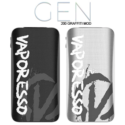 Vaporesso Gen 200 - Graffiti 220W TC Box MOD Vapers Maputo Vaporesso Gen 200 - Graffiti 220W TC Box MOD Vapers Maputo