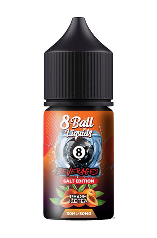 8 Ball Beverage Salt Nic E-Liquid - Peach Ice Tea